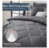 SHIPPING AVAILABLE  HEVUMYI 7 Pieces Queen Comforter Set, All Season Reversible Bed in a Bag, Ultra Soft Queen（10-5）