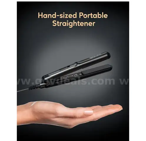 Brand New Mini Flat Iron 0.7 Inch Ceramic Mini Hair Straightener, Small Flat Irons for Short Hair, Curls Bangs（2-24）