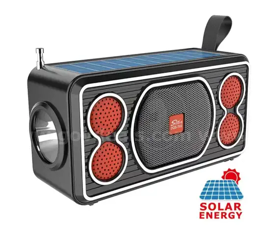 Solar charging with1200mAh battery Radio Antenna Bluetooth Speaker SD/USB (2-26)
