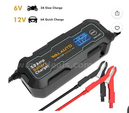 SHIPPING AVAILABLE BRAND NEW 1 SET X Walauto GAP01, Fully-Automatic Smart Battery Charger, Maintainer 5-Amp(E-001)