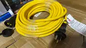 50 FT NEMA 6-20 Extension Cord, NEMA 6-20P Male Plug to 6-20R/6-15R Female Receptacle, 20 Amp(18-01)