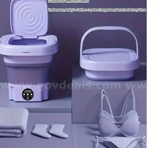 Shipping available BRAND NEW Portable Folding Mini Washing Machine, Compact Design, Purple(HIH2005003)