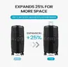 BRAND NEW Luggage Expandable 5 Piece Sets(14/18/20/24/28) PP Lightweight Spinner Suitcase With TSA Lock  - black