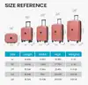 BRAND NEW Luggage Expandable 5 Piece Sets(14/18/20/24/28) PP Lightweight Spinner Suitcase With TSA Lock  - Pink