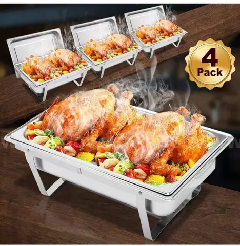 SHIPPING AVAILABLE  Chafing Dish Buffet Set, 1 Food Pan 8QT High Grade Chafing Dishes (A2-11)