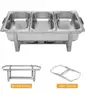 SHIPPING AVAILABLE  Chafing Dish Buffet Set, 3 Food Pans 8QT High Grade Chafing Dishes (A2-10)
