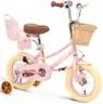 SHIPPING AVAILABLE Little Molly 14  Inch Kids Retro Cruiser Bike for 3-9 Year Old with Wicker Basket & Training (30-15)