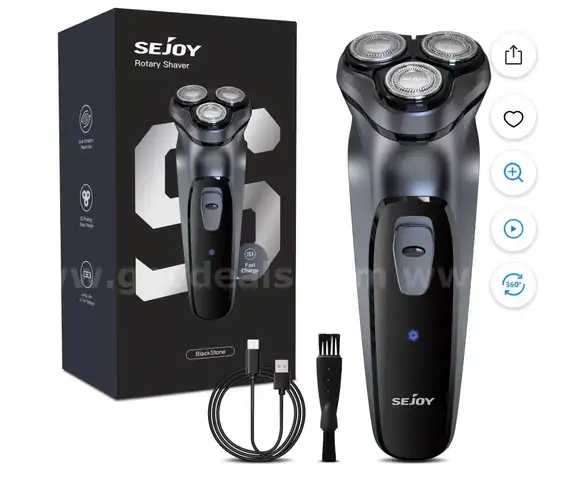 SHIPPING AVAILABLE Men's Electric Shaver Razor for Men Face,Beard Trimmer,Portable Electric Rotary Shaver（31-08）