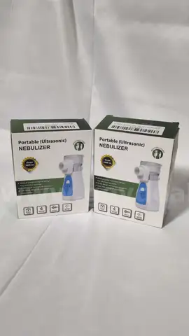SHIPPING AVAILABLE Lot of 2 Rechargeable Handheld Ultrasonic Nebulizer with Mouthpiece & Masks for Adults （32-02）