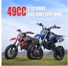 SHIPPING AVAILABLE Red 49cc 2-Stroke Kids Dirt Bike, Off Road Racing Max Speed 20mph, mix weight 135lb (72-72)