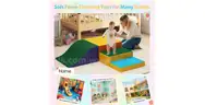 SHIPPING AVAILABLE Soft Climbing Toys for Toddlers, Soft Foam Climbing Blocks, PU Leather Gym Climb & Crawl Soft(30-07)