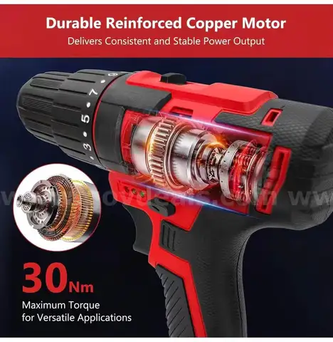 SHIPPING AVAILABLE 20V Power Drill Cordless, Cordless Drill with Battery and Charger Screwdriving and Drilling （31-11）