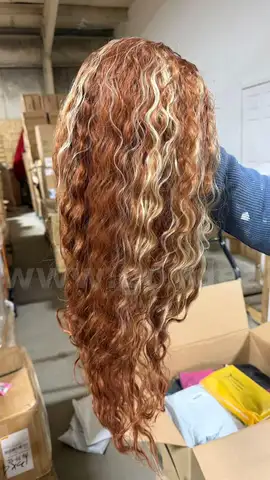 SHIPPING AVAILABLE Lot of 40 Mix Blonde Mixed Brown Lace Front Wigs Highlight Curly （34-03）