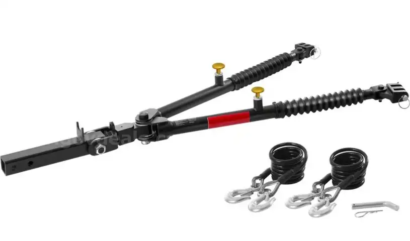 (CA）Brand New Lot of 240 VEVOR Tow Bar, 10000 Ibs Towing Capacity with Ropes, Powder-Coating Alloy Steel Bumper-Mounted