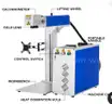 Brand New VEVOR 20W Fiber Laser Marking Machine Metal Engraver with Lightburn 6"X6"