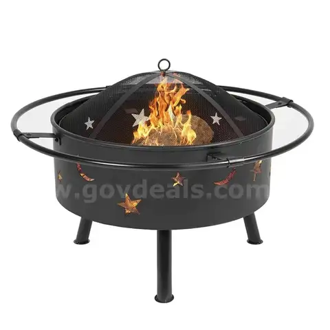 24 Inch Outdoor Wood Burning Pits, Portable Firepit, (A3-2A) - SHIPPING AVAILABLE
