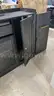 Brand New 46.5&#x201D; Modern Black Sideboard Buffet Cabinet with glass doors, 1 drawer &#x26; 3 adjustable shelves SB003