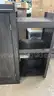Brand New 46.5&#x201D; Modern Black Sideboard Buffet Cabinet with glass doors, 1 drawer &#x26; 3 adjustable shelves SB003