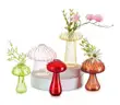SHIPPING AVAILABLE  2 SET x BRAND NEW Glasseam Mushroom Glass Planter, Set of 5 Colored Plant Propagation Station
