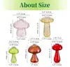 SHIPPING AVAILABLE  2 SET x BRAND NEW Glasseam Mushroom Glass Planter, Set of 5 Colored Plant Propagation Station