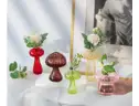 SHIPPING AVAILABLE  2 SET x BRAND NEW Glasseam Mushroom Glass Planter, Set of 5 Colored Plant Propagation Station