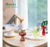SHIPPING AVAILABLE lot of 18 Glasseam Mushroom Glass Planter Set of 5 Colored Plant Propagation Station, Mini Terrarium