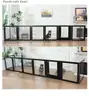 SHIPPING AVAILABLE Heavy Duty Clear Acrylic Dog Playpen, Transparent Pet Pen USPT6153 (2-11)