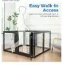 SHIPPING AVAILABLE Heavy Duty Clear Acrylic Dog Playpen, Transparent Pet Pen USPT6153 (2-11)