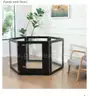 SHIPPING AVAILABLE Heavy Duty Clear Acrylic Dog Playpen, Transparent Pet Pen USPT6153 (2-11)