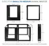 SHIPPING AVAILABLE Heavy Duty Clear Acrylic Dog Playpen, Transparent Pet Pen USPT6153 (2-11)