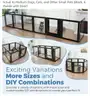SHIPPING AVAILABLE Heavy Duty Clear Acrylic Dog Playpen, Transparent Pet Pen USPT6153 (2-11)