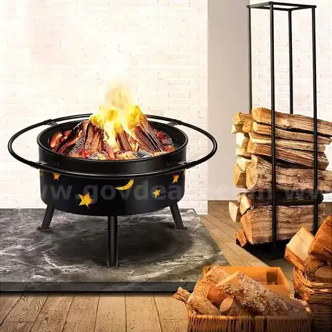 24 Inch Outdoor Wood Burning Pits, Portable Firepit, (A3-2A) - SHIPPING AVAILABLE