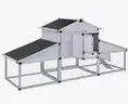 BRAND NEW Aluminum Chicken Coop with Run &#x26; Nest Box - Durable Outdoor Poultry Shelter