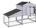 BRAND NEW Aluminum Chicken Coop with Run &#x26; Nest Box - Durable Outdoor Poultry Shelter