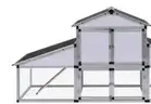 BRAND NEW Aluminum Chicken Coop with Run &#x26; Nest Box - Durable Outdoor Poultry Shelter