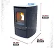 Cleveland Iron Works PS20W-CIW Mini Pellet Stove, WiFi Enabled, 18 lb Hopper Capacity, Black