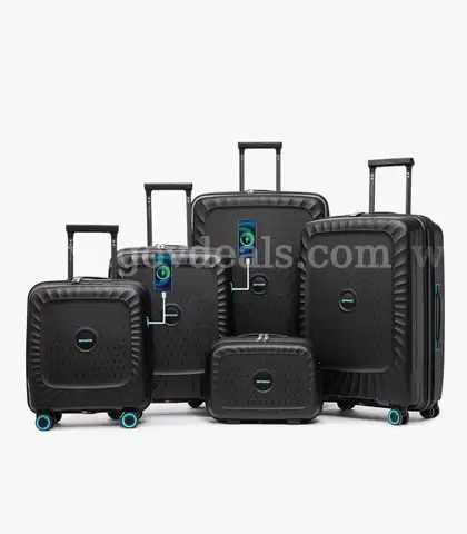 SHIPPING AVAILABLE BRAND NEW Luggage Expandable 5 Piece Sets(14/18/20/24/28) PP Lightweight With TSA Lock  - BLACK -