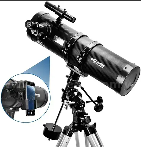 BRAND NEWTelescope, Polaris 130EQ Newtonian Professional Astronomical Reflector Telescope Comes with Cellphone(HIH25011)