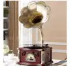 Record Players Retro,Turntable Retro Gramophone Loudspeaker Record Player（B1-008）