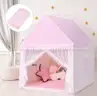 Brand NEW 2 SET Play Tent with Mat, Star Light Large Kids Playhouse with Windows Easy to Wash-pink (HIH25001)
