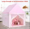 Brand NEW 2 SET Play Tent with Mat, Star Light Large Kids Playhouse with Windows Easy to Wash-pink (HIH25001)