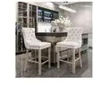 SHIPPING AVAILABLE  Counter Height Bar Stools Set of 2, Bar Stools with Back and Sturdy Solid Wood Legs, 26.3&#x201D; (5-20)