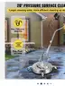 SHIPPING AVAILABLE  Pressure Washer Surface Cleaner, 20&#x27;&#x27;, Max. 4000 PSI Pressure by 2 Nozzles for Cleaning &#xFF08;5-20&#xFF09;