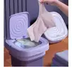 SHIPPING AVAILABLE  2 SET X BRAND NEW Portable Folding Mini Washing Machine, Compact Design, Purple(HIH2005003)