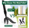 SHIPPING AVAILABLE  Lot of 2 Weed Puller Tool Stand Up Heavy Duty: Alloy Long Handle & 4-Claw Steel Head Design（2-20）