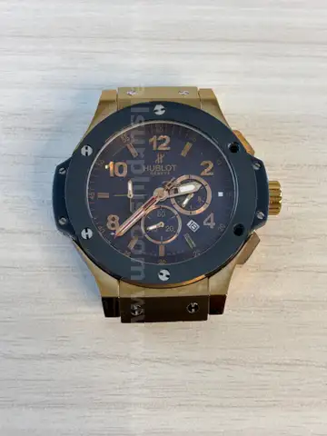 Watch (Marked: HUBLOT GENEVE - LIMITED HUBLOT BIG BANG EDITION 301RX TUIGA 1909)