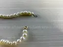 Pearl Necklace (Marked: 14k VVV)
