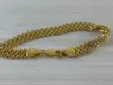 Necklace &#x26; Bracelet Pair (Marked: ITALY 750)