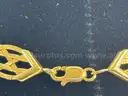 Herringbone Braided Necklace  (Marked: ITALY 14k)