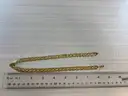 Herringbone Braided Necklace  (Marked: ITALY 14k)